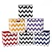 Modern Littles BLDSTOR101 Bold Chevron Folding Storage Bin Black