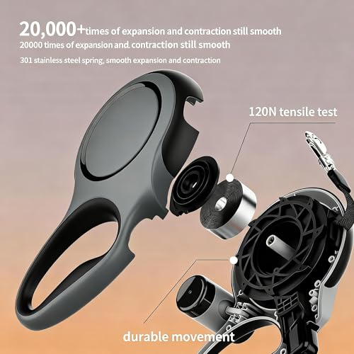 Angel Living Retractable Dog Leash 8 m with Lock Button and Poop Bag - 360° Anti-Twist - Very Strong (up to 50 kg)