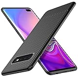 QITAYO case for Samsung Galaxy S10 Plus,Samsung Galaxy S10 Plus case with Anti-Scratch Shock Absorption Cover Case,TPU Soft Slim Case for Galaxy S10 Plus (Black)
