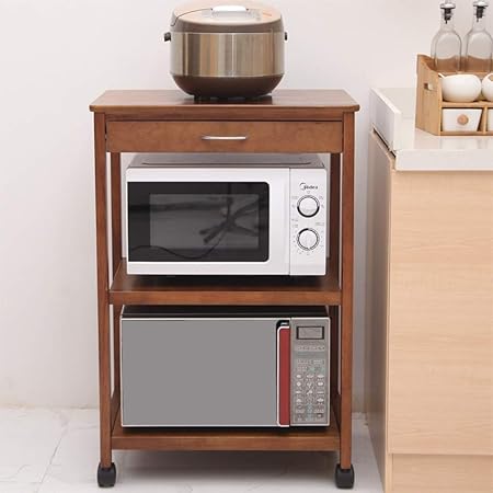 IUYWL Rejilla De Horno De Microondas De Madera Maciza, Horno ...