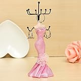 Charminer Mannequin Dress Jewelry Stand Earring Necklace Holder Display Stand Evening Dress Lady Figure
