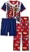 Marvel Boys' Little 3-Piece Pajama Set, Navy Heroes, 6