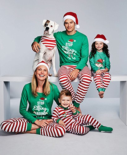 Neaer Christmas Printing Tracksuit Pajamas Women Men Child Two Piece Sets Hoodie T Shirt and Pants For Family