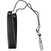 Nan Yante Clarinet Neck Strap, 30KG Max Support Padded Leather Strap for Bb/A Clarinet &amp; Oboe, Adjustable 17-22&rdquo; Length with Metal Hook &amp; Adapter Tab for Instruments without Strap Ring - Black