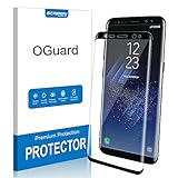 OGuard PREMIUM Scratch-Prevention 100% Full Coverage Anti-Bubble Strengthened Clear FILM Screen Protector for Samsung Galaxy S8 PLUS [DRY APPLICATION][Case Friendly]