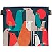 Artovida Artists Collective Reusable Lunch Baggies | Snack and Sandwich Bags with Zipper - Improved Dual Layer Design by Budi Kwan (Indonesia) Flock of Birds