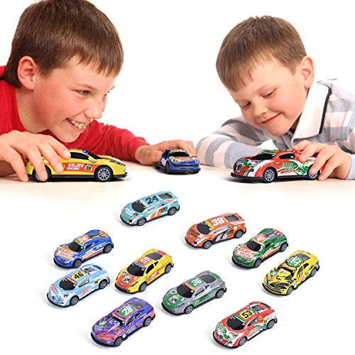 FORMIZON 10 Stück Mini Auto Spielzeug, Spielzeugautos, Mini Auto Set Rennauto, Pull Back Autos Spielzeug Autos für Kleinkinder ab 3 4 5 Jahren Jungen Mädchen, Buntes Kleine Geschenk für Kinder – Bild 7