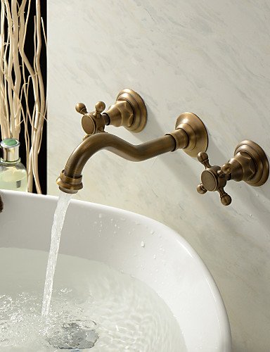 Waschbecken Wasserhahn in Antike inspiriert entworfen (Messing poliert