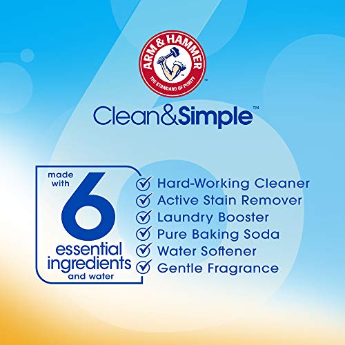 Arm & Hammer Clean & Simple, 70 Loads Liquid Laundry Detergent, 122.5 Fl oz, (packaging may vary) - Image 3