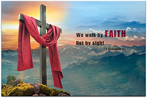 Visual Art Decor Premium Canvas Wall Art Decor Christian Cross Motivational Bible Quote Framed Canvas Prints Modern Inspirational Religion Home Office Decoration Medium Buy Online At Best Price In Uae Amazon Ae