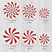 Peppermint Floor Decals Stickers for Christmas Candy Party Decoration 12 Pcs