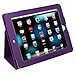 HDE Case for Original iPad 1st Generation - Slim Fit Leather Cover Stand Folio with Magnetic Closure for Apple iPad 1 (Purple)