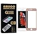 Amuoc HD Ballistic Glass Screen Protector for Iphone 6 Plus, 2 Pack,Rose Gold