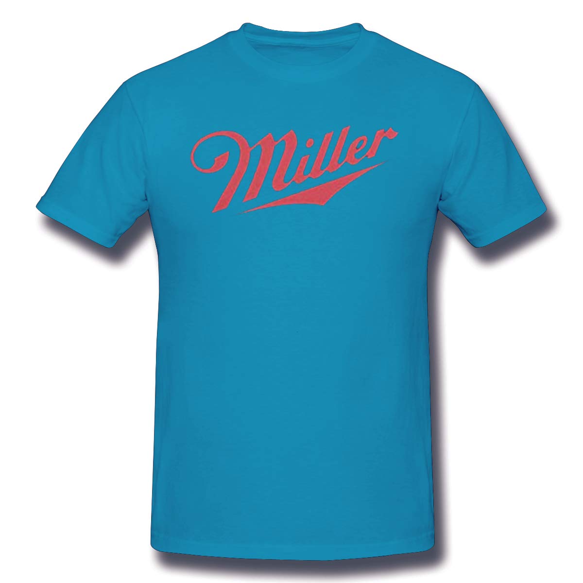 Dawang Round Neck T Shirts S Miller Brewing Company Beer Red Logo Printing Tops