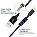 Aonsen Lightning Cable 5Pack 3FT 6FT 6FT 10FT 10FT Nylon Braided Certified iPhone Cable USB Cord Charging Charger for iPhone X/8/8 Plus/7/7 Plus/6s/6s Plus/6/6 Plus/5/5S/5C/SE/iPad Black Blue
