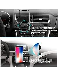 Soporte para teléfono con montaje para automóvil, soporte de teléfono con ventilación y ventilación por aire Soporte de teléfono con sujeción automática Soporte para teléfono universal para montaje de teléfono para automóvil para autos para todos los telé