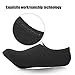 Hestya Upgraded Water Skin Shoes Aerobics Shoes Sole Barefoot Shoes Aqua Socks for Beach Swim Surf Yoga Exercise (L, 1 Pair, Black)