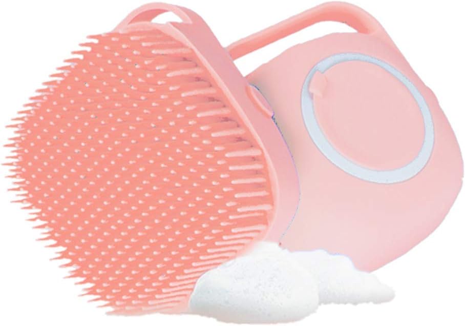 Dog Bath Brush, MISTHIS Pet Massage Brush Shampoo Dispenser