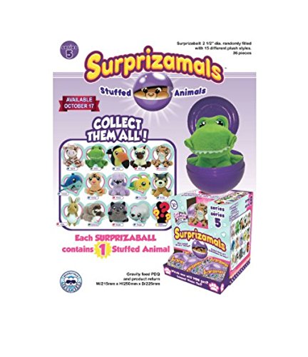 Surprizamals series 5- 4 Pack Mystery Ball wth Collectibe Plush Toy