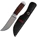 Grand Way Hunting Knife - Short Fixed Blade Knife with Wood Handle FB 251