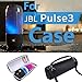 MASiKEN Carrying Case for JBL Pulse 3 Wireless Bluetooth IPX7 Waterproof Speaker, Premium Hard Case Mesh Pocket for The Cable and Charger (Grey)