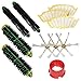 MZY LLC 2 Bristle Brushes & 2 Flexible Beater Brushes & 3 Side Brushes 6-Armed & 3 Filters & Brush Cleaning Tool Pack Mega Kit for Roomba 500 Series 510, 530, 535, 540, 560, 570, 580, 610 Vacuum