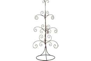 Red Co. 22” Metal Wire 4-Tier Ornament Display Tree Stand and Christmas Décor Holder - Bronze