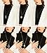 FINREZIO 6PCS Long Pendant Necklace Set Tassel Pendant Simple Bar Necklace Strands for Women