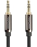 Audio Cable (25 FT), FosPower Stereo Audio 3.5mm Auxiliary Short Cord Male to Male Aux Cable for Car, Apple iPhone, iPod, iPad, Samsung Galaxy, HTC, LG, Google Pixel, Tablet & More