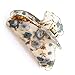 Hair Claw - TOOGOO(R) Woman Dark Blue Florals Pattern Plastic Hair Claw Clip Clamp
