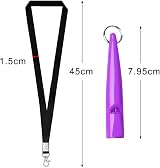 kuou 4 Pcs Professional Dog Whistles High Pitch Plastic Training Whistles with view 3