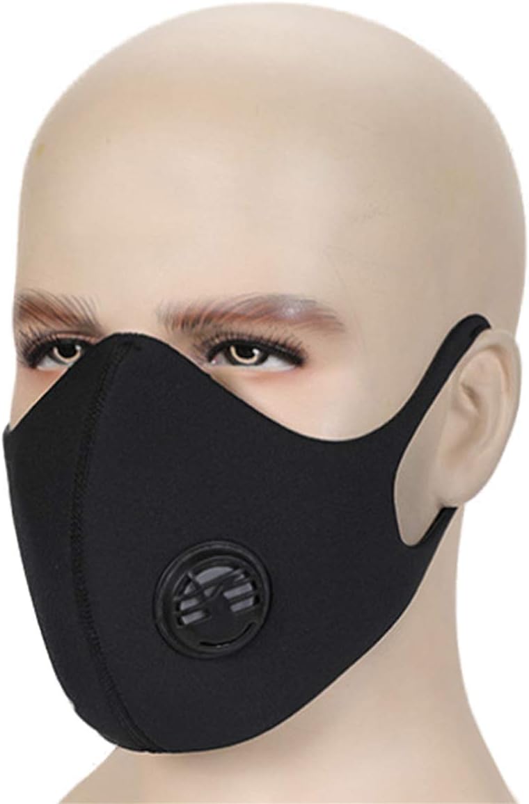 N99 Respirator Mask Dust masks Anti Pollution Mask with Valve Replacement Filter Washable Cotton Anti Dust Mouth Mask for cycling, motorcycle and all outdoor activities.