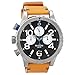 Nixon 48-20 Chronograph Black Dial Tan Leather Mens Watch A3631602