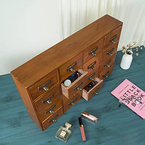PACKGILO 16 Drawers Apothecary with Drawers Tabletop Apothecary