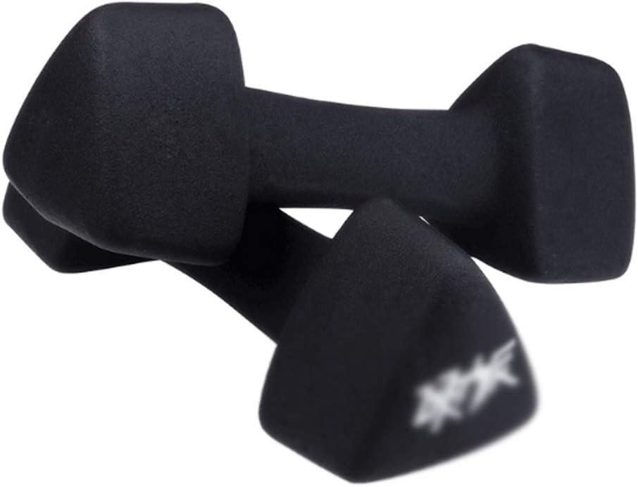XIAOLI Dumbbell Triangle Dumbbell Yoga Aerobics Dumb Bell Gym Equipment Accessories Home Use Slimming Body Building Exercise Dumbells Dumbbells Fitness Exercise (Color : Black, Size : 8kg(4kg2))