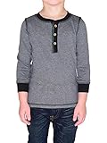 Colored Organics Toddler Boy Long Sleeve Organic Harrison Henley Shirt