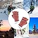 Unisex Women's & Men's USB Heated Gloves Mitten Winter Hands Warm Laptop Gloves,Yinuoday Full & Half Heated Fingerless Heating Knitting Hands Warmer Washable Design (Women Rose)