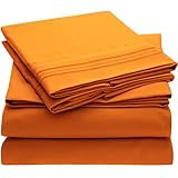 Harmony Sweet Sheets Bed Sheet Set - 1800 Double Brushed Microfiber Bedding - Deep Pocket, Hypoallergenic - Wrinkle, Fade, Stain Resistant Sheets - 4 Piece (Queen, Persimmon)