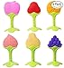 6 Pack Baby Teething Toys for Newborn Infant, BPA Free Freezer Safe Silicone Fruit Baby Teethers Soothe Babies Gums Set for Babies 0-6 Months 6-12 Months