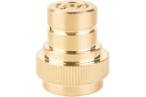 AMAZWHIP CO2 Quick Adapter Upgraded for Soda Maker, Connect Universal CO2 Cylinder with TR21-4 Male Thread Soda Sparking Machine Valve Refill Accessories (Brass)