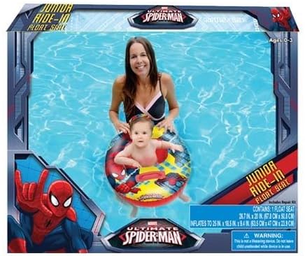 Marvel Spiderman Jr. Ride on Float Seat Size : 9" X 9" X 3"
