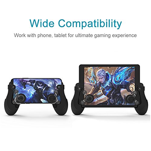 ElementDigital Hand Grip Joystick Phone Holder for iPad Android Phone Games Tablet Games Phone Game Controller Mobile Game Joystick Game Sucker Hand Touch Button