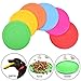 Keklle Dog Silicon Flyer Dog Flying Disk Pet Toys for Outdoor Indoor Training 7 Inch Large 6 Pack Multiple Colors