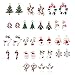 BCP 34pcs Mixed Style Christmas Tree Snowman Snowflake Deer Bell DIY Enamel Christmas Charms Decorations Pendants