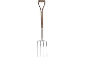 Spear & Jackson 4550DF Traditional Stainless Digging Fork, Multi-Coloured