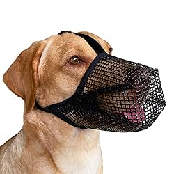 Dog Muzzle, Soft Mesh Covered Muzzles for Small