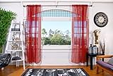 All American Collection Doli Sheer Curtains | Two 54