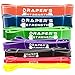DRAPER'S STRENGTH Heavy Duty Resistance Stretch Loop Bands for Powerlifting Workout Exercise and Assisted Pull Ups 9. Red-Purple 3 Band Set