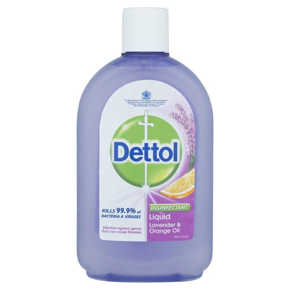 Dettol Disinfectant Liquid Lavender & Orange Oil (500ml) - Pack of 2