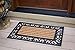 BIRDROCK HOME 18 x 30 Rectangular Natural Coir and Rubber Doormat with Scroll Border - Natural Fibers - Outdoor Doormat - Keeps Your Floors Clean - Decorative Design - Non Brush Coir
